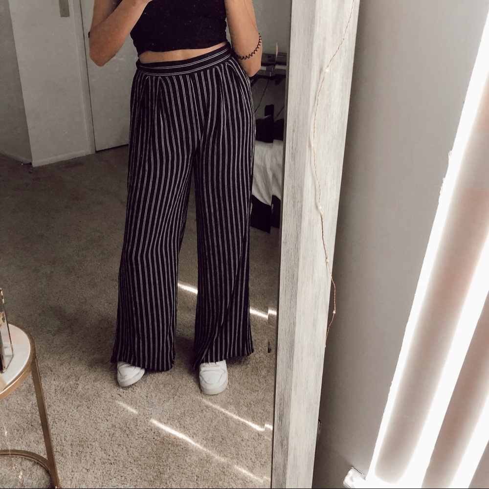 Black & White Stripped Trousers